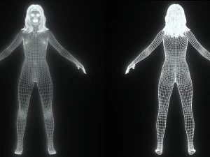 Realistic Female Game Ready 3D Model