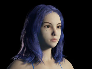 Realistic Female Game Ready 3D Model