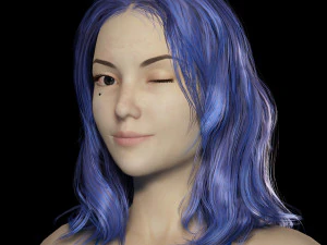 Realistic Female Game Ready 3D Model