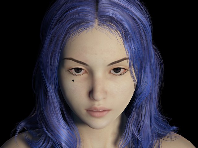 Realistic Female Game Ready 3D Model in Woman 3DExport