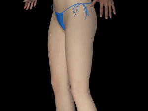 Realistic Female Game Ready 3D Model