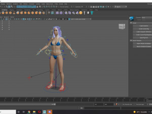 Realistic Female Game Ready 3D Модель