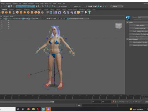 Realistic Female Game Ready 3D Model