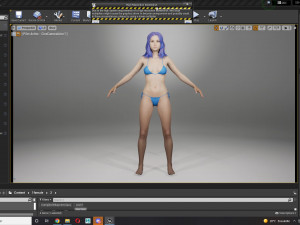 Realistic Female Game Ready 3D Модель