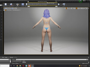 Realistic Female Game Ready 3D Модель