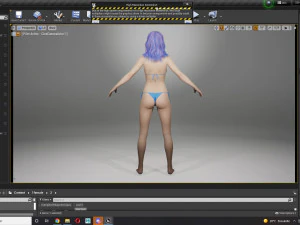 Realistic Female Game Ready 3D Model
