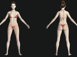 Asian Woman RealTime 3D Model