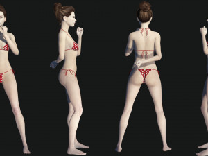 Asian Woman RealTime 3D Model