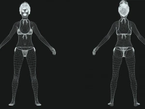 Asian Woman RealTime 3D Model