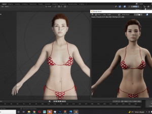 Asian Woman RealTime 3D Model