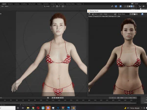 Asian Woman RealTime 3D Model
