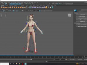 Asian Woman RealTime 3D Model