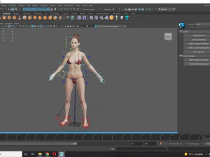 Asian Woman RealTime 3D Model