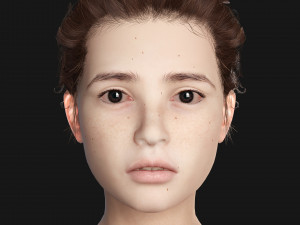 Asian Woman RealTime 3D Model