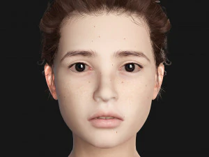 Asian Woman RealTime 3D Model