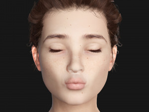 Asian Woman RealTime 3D Model