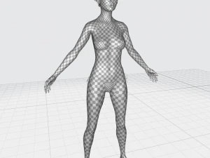 Asian Woman RealTime 3D Model