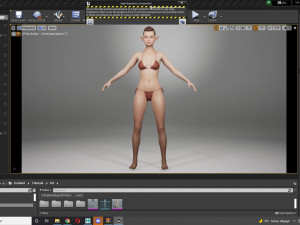 Realistic Elf Female 3D Model