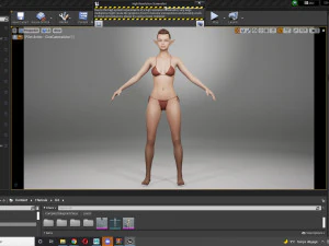 Realistic Elf Female 3D Model