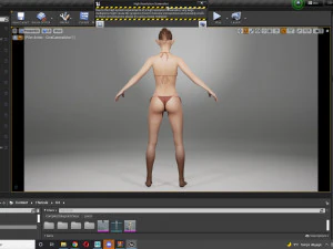 Realistic Elf Female 3D Model
