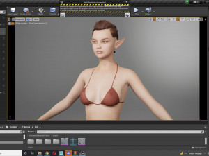 Realistic Elf Female 3D Model