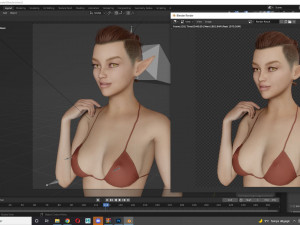 Realistic Elf Female 3D Model