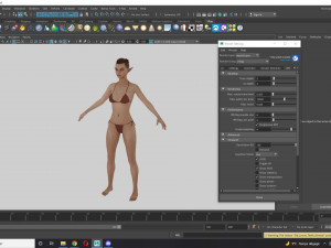 Realistic Elf Female 3D Model