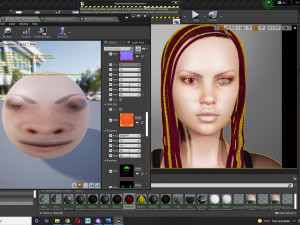 Realistic black female rigged game ready 3D Модель