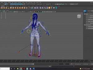 Realistic black female rigged game ready 3D Модель