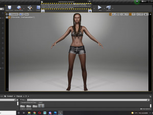 Realistic black female rigged game ready 3D Модель