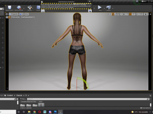 Realistic black female rigged game ready 3D Модель