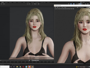 Asian Woman Rigged Game Ready Modelo 3D