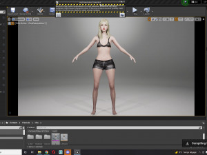 Asian Woman Rigged Game Ready Modelo 3D