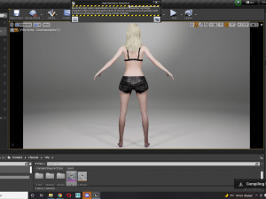 Asian Woman Rigged Game Ready Modelo 3D