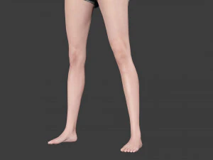 Azjatka uzbrojona w grę gotową Model 3D