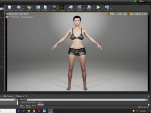 Cartoon Woman Ready 3D Model