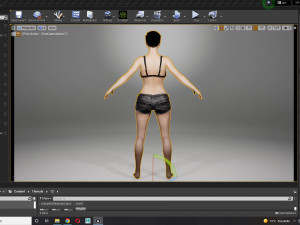 Cartoon Woman Ready 3D Model