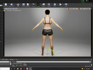 Cartoon Woman Ready 3D Model