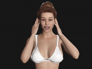 Realistic Latina Woman Game Ready 3D 模型
