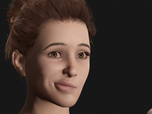 Realistic Latina Woman Game Ready 3D 模型