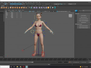 Realistic Girl teenager Low-poly 3D 模型