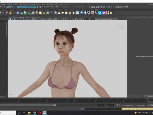 Realistic Girl teenager Low-poly 3D 模型