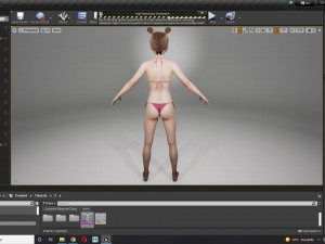 Realistic Girl teenager Low-poly 3D 模型