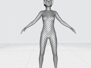 Realistic Girl teenager Low-poly 3D 模型
