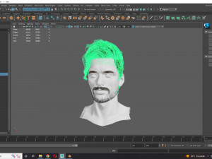 Realistic Hair Beard brows mustache p6 3D 모델