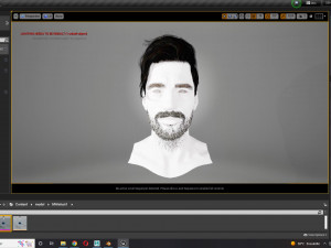 Realistic Hair Beard brows mustache p6 3D 모델