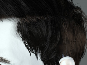 Realistic Hair Beard brows mustache p6 3D 모델
