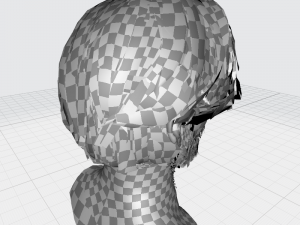 Realtime hair man Polygone Hairstyle 3Dモデル