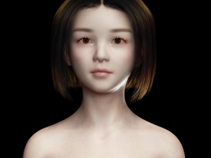 Japanese woman Girl Game Ready Modelo 3D