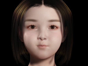 Japanese woman Girl Game Ready Modelo 3D